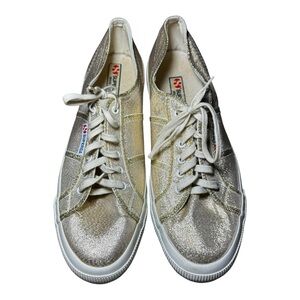 Superga Made in Italy Women's Gold Sneakers Size 41